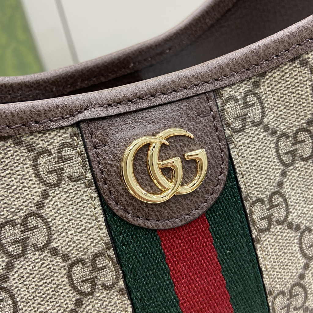 Gucci Ophidia GG small shoulder bag 781402 brown leather