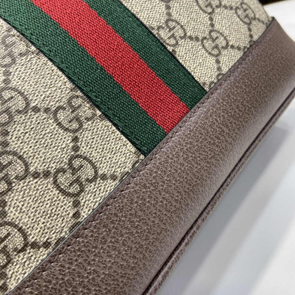 Gucci Ophidia GG small shoulder bag 781402 brown leather