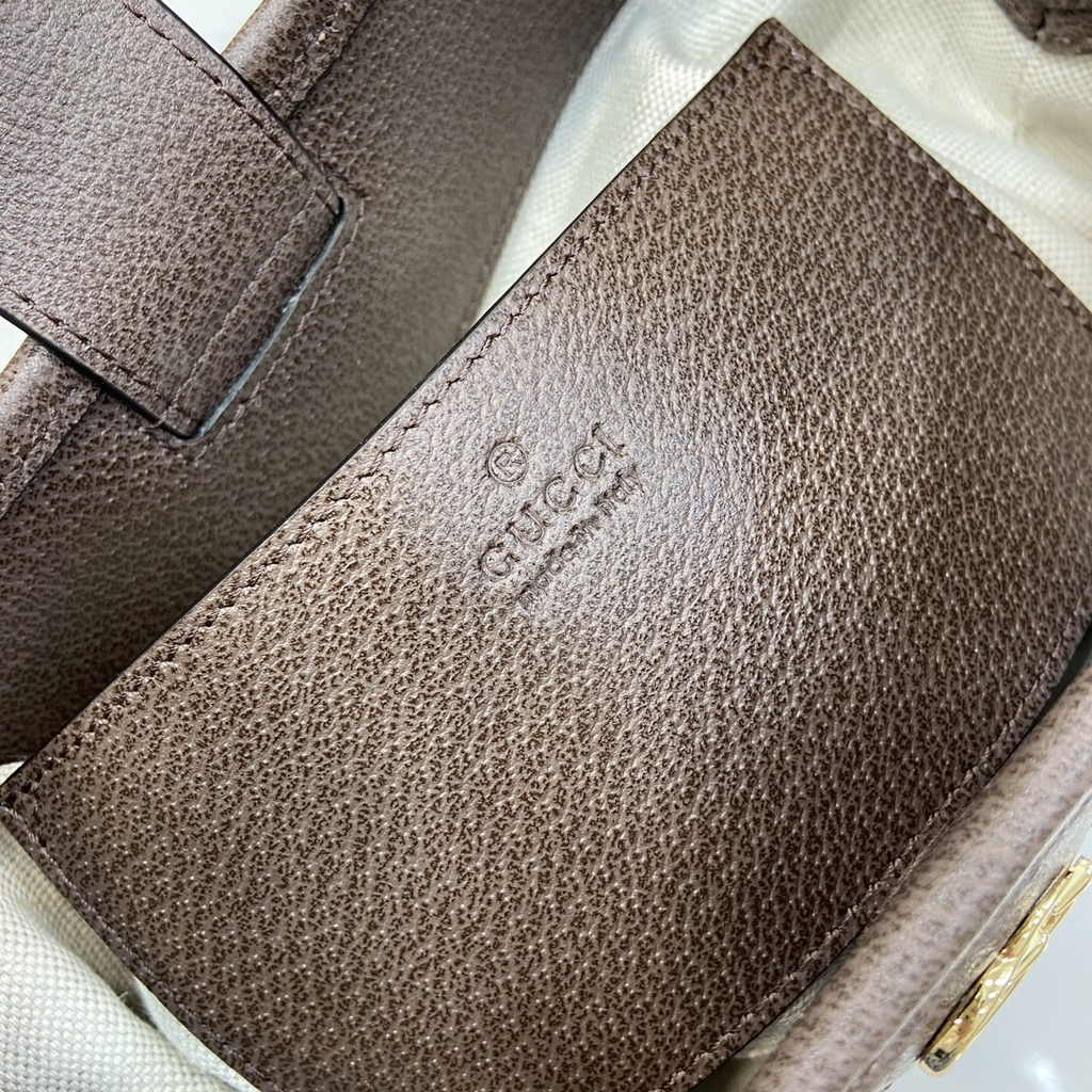 Gucci Ophidia GG small shoulder bag 781402 brown leather