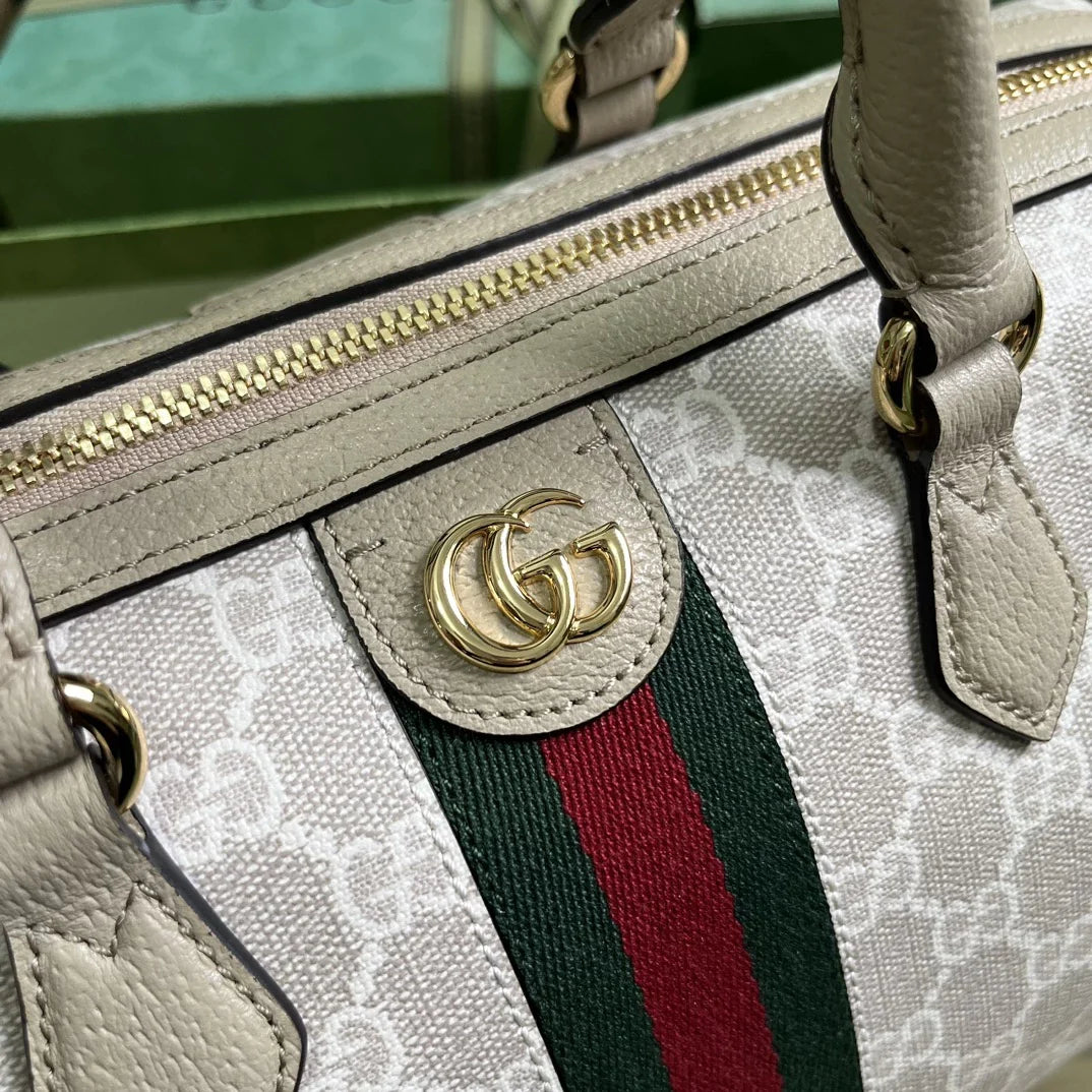 Gucci Ophidia large boston bag, 772065 GG Supreme canvas