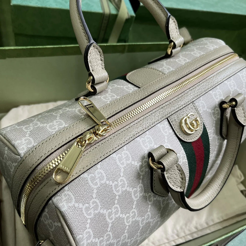 Gucci Ophidia large boston bag, 772065 GG Supreme canvas