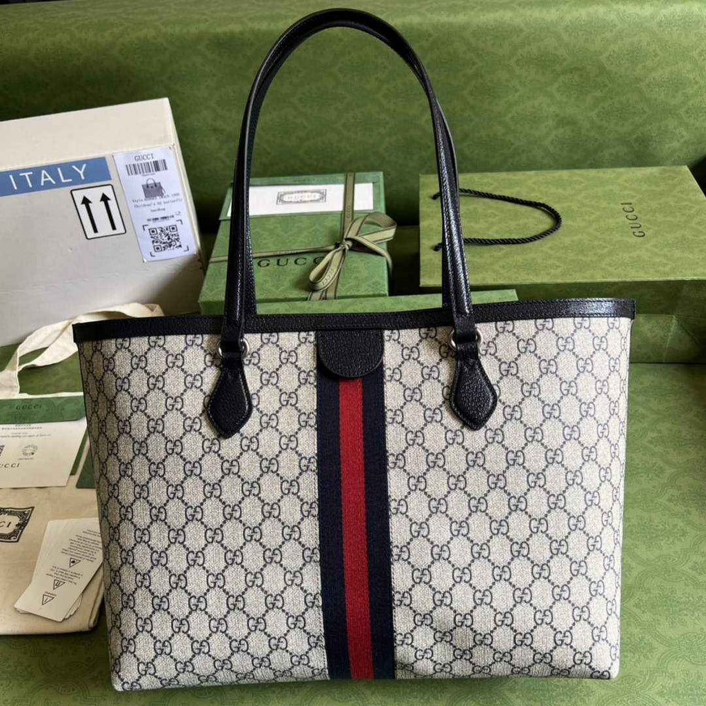 Gucci Ophidia large tote bag 631685 Blue GG Supreme