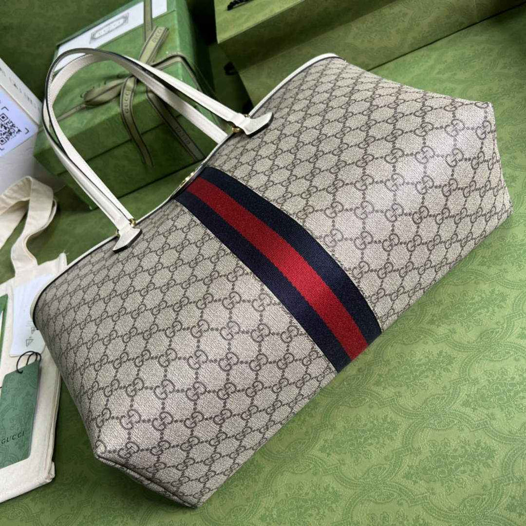 Gucci Ophidia large tote bag 631685 White GG Supreme