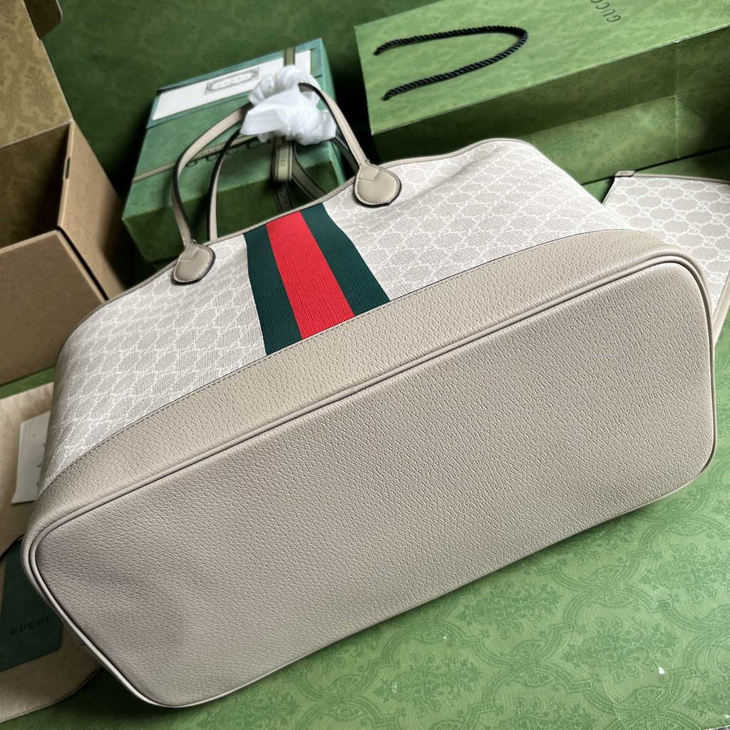 Gucci Ophidia large tote bag in beige Supreme 726755