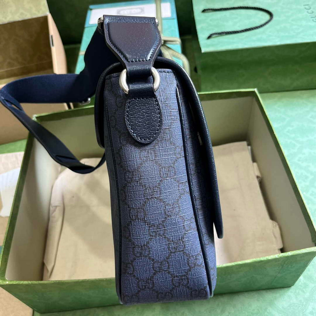 Gucci Ophidia medium messenger bag ‎761741 Blue black Supreme canvas