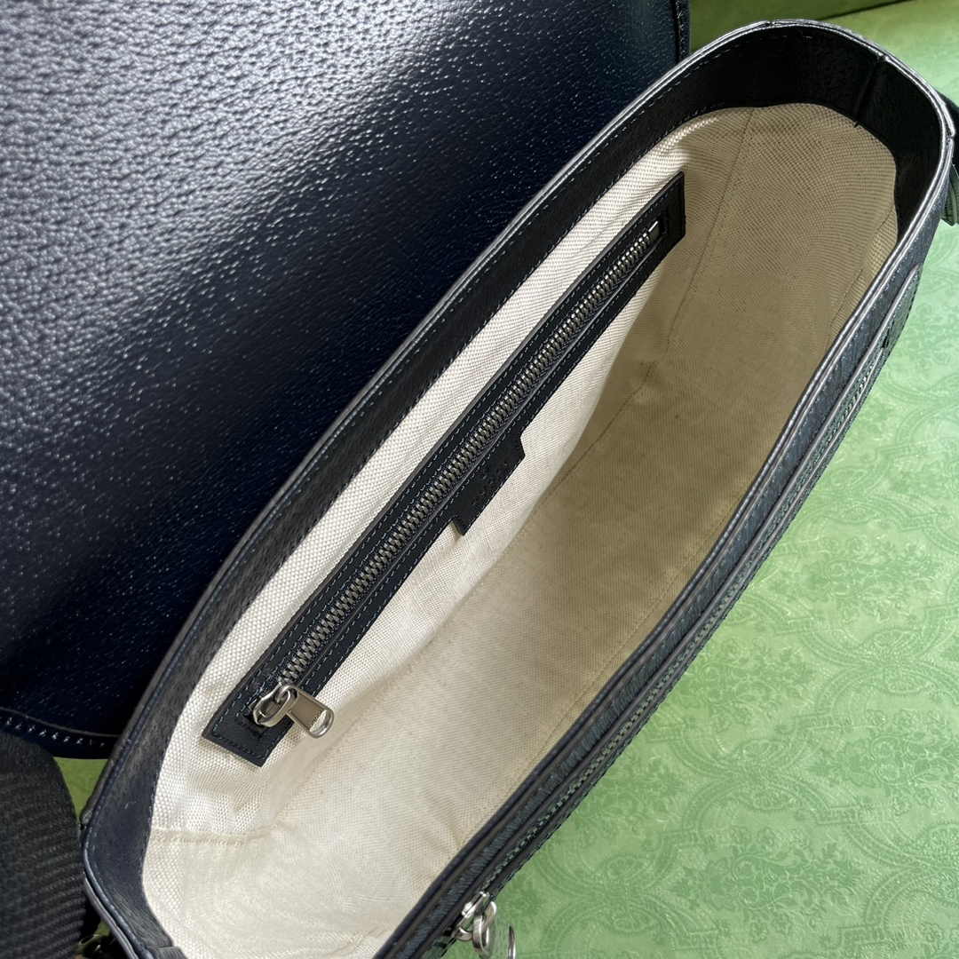 Gucci Ophidia medium messenger bag ‎761741 Blue black Supreme canvas