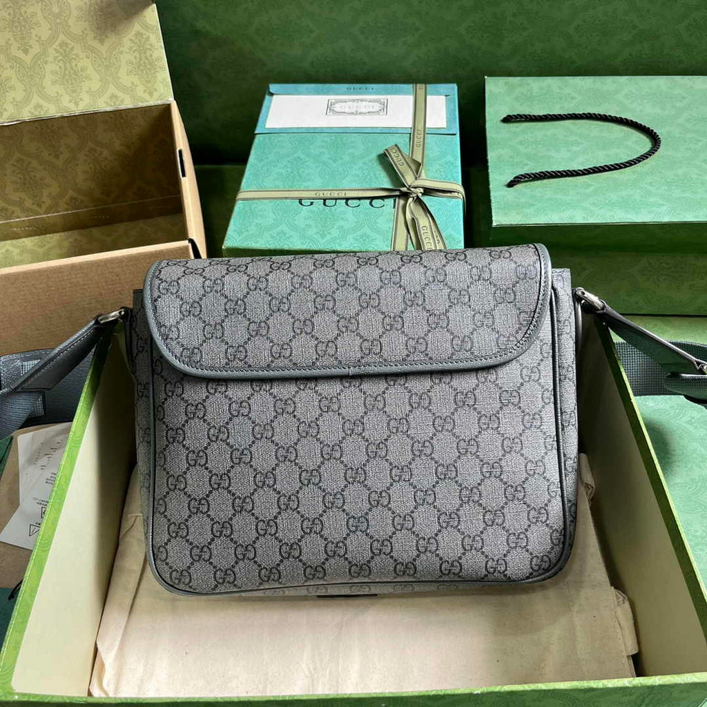 Gucci Ophidia medium messenger bag ‎761741 Gray Supreme canvas