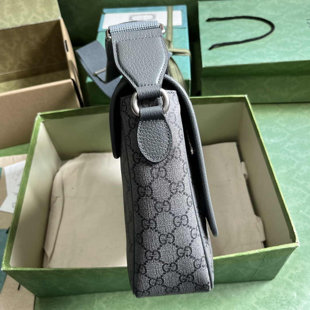 Gucci Ophidia medium messenger bag ‎761741 Gray Supreme canvas