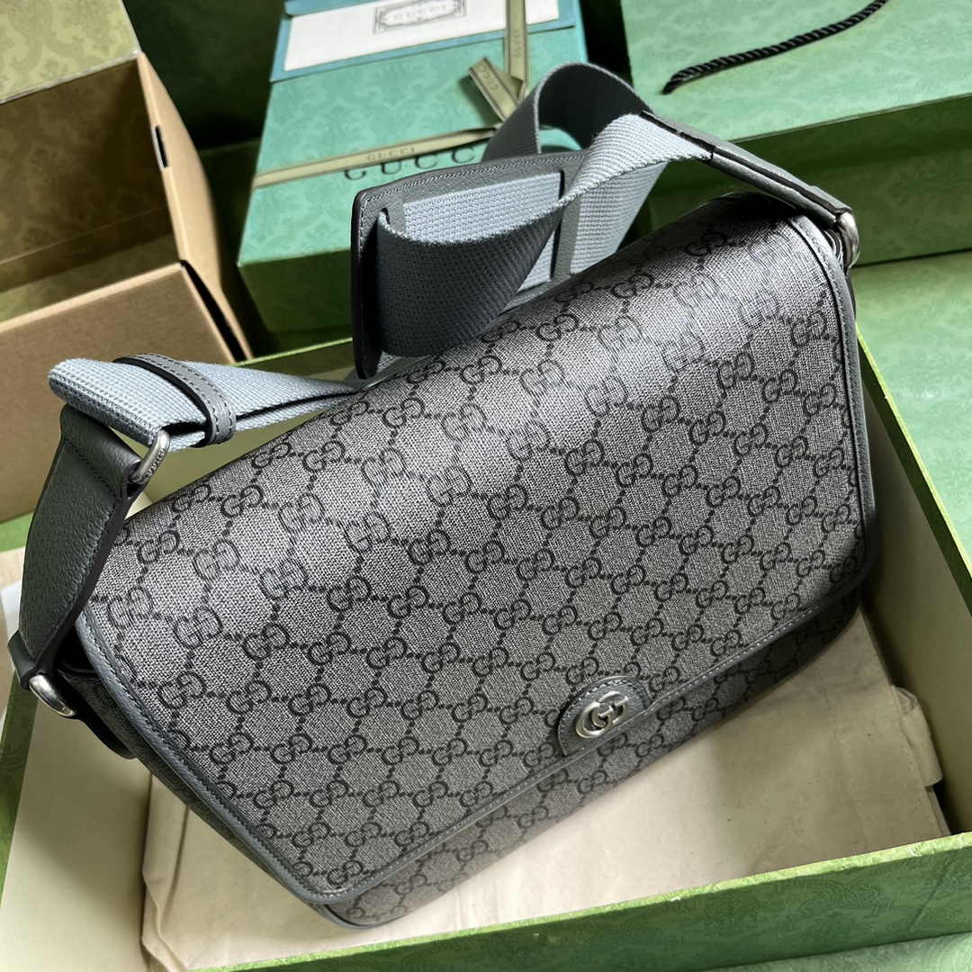 Gucci Ophidia medium messenger bag ‎761741 Gray Supreme canvas