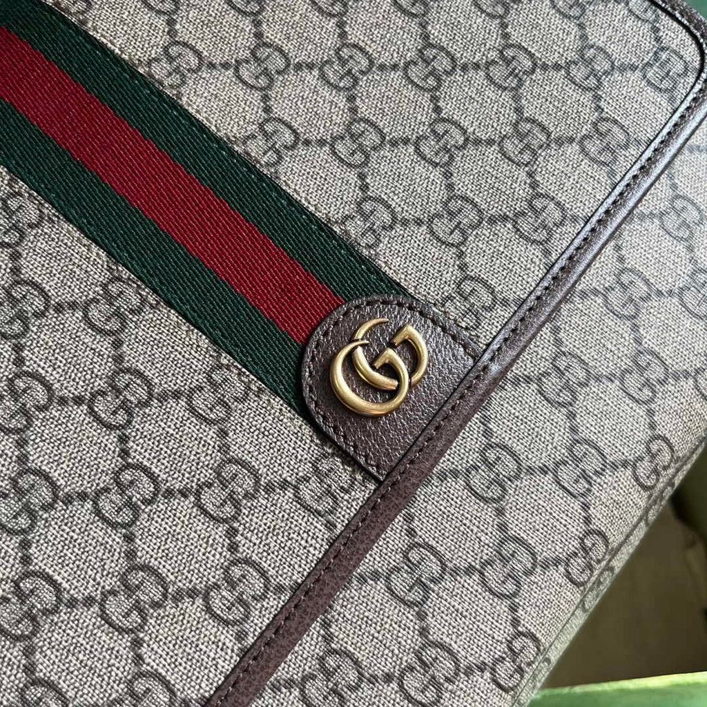 Gucci Ophidia medium messenger bag ‎761741 Brown Supreme canvas