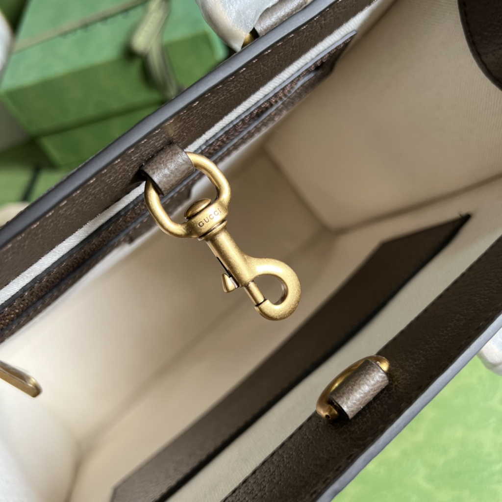 Gucci Ophidia medium tote bag ‎724685 Brown Leather