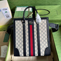 Gucci Ophidia medium tote bag 724685 in Blue and ebony Supreme