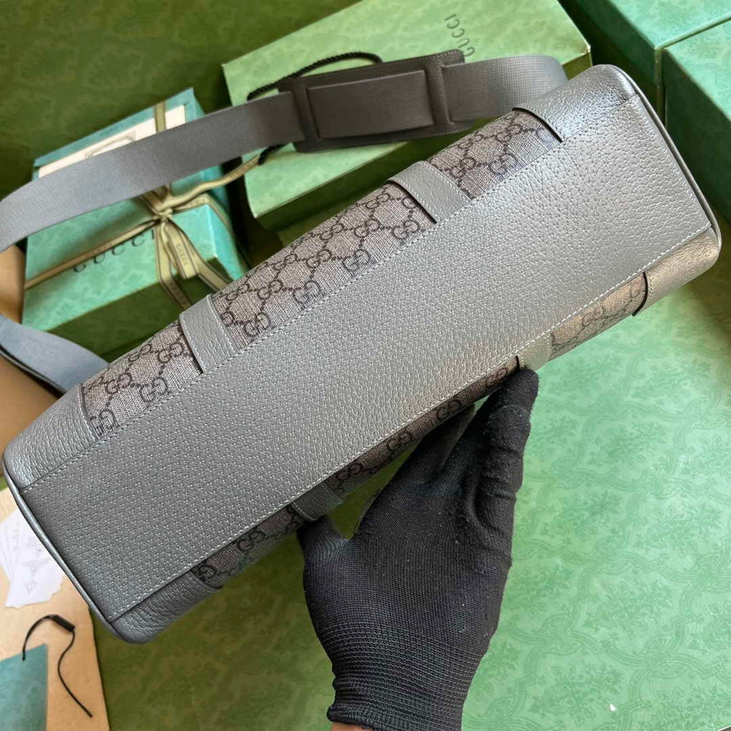 Gucci Ophidia medium tote bag 763316 in Grey and black GG Supreme