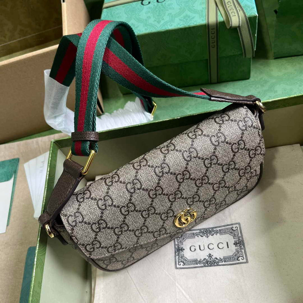 Gucci Ophidia mini bag 764961 in beige and ebony Supreme
