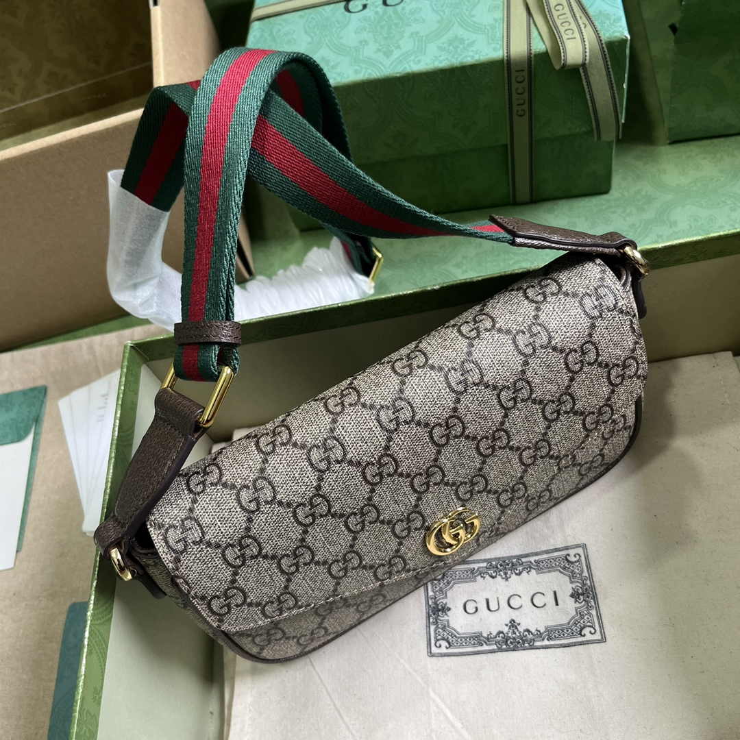 Gucci Ophidia mini bag 764961 in beige and ebony Supreme