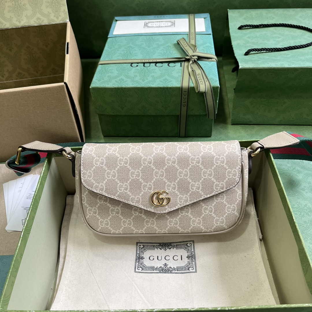 Gucci Ophidia mini bag 764961 in beige and oatmeal Supreme