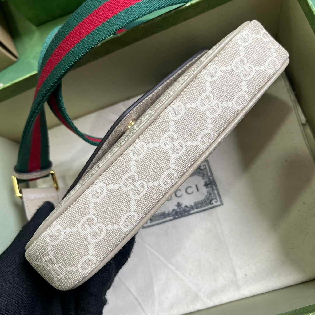 Gucci Ophidia mini bag 764961 in beige and oatmeal Supreme