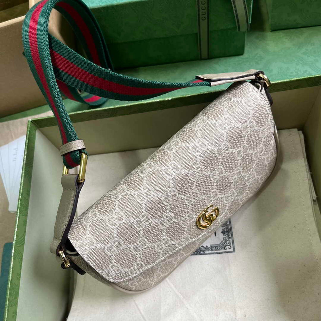 Gucci Ophidia mini bag 764961 in beige and oatmeal Supreme