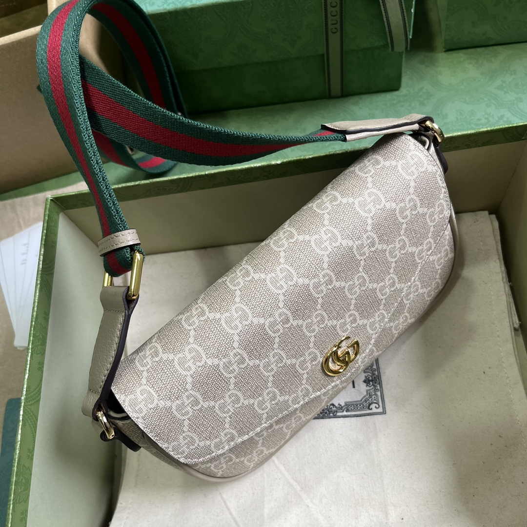 Gucci Ophidia mini bag 764961 in beige and oatmeal Supreme