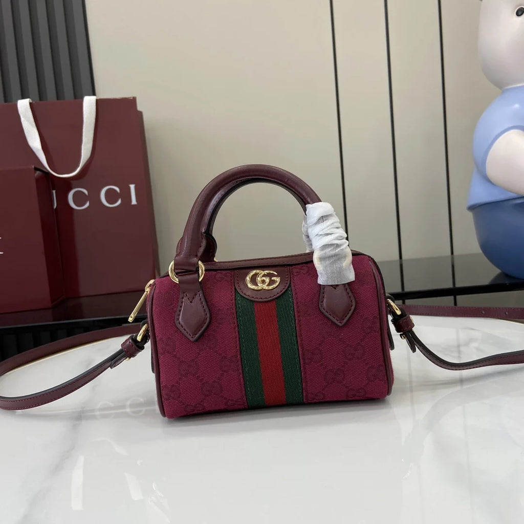 Gucci Ophidia mini boston bag, ‎781490 GG Supreme canvas