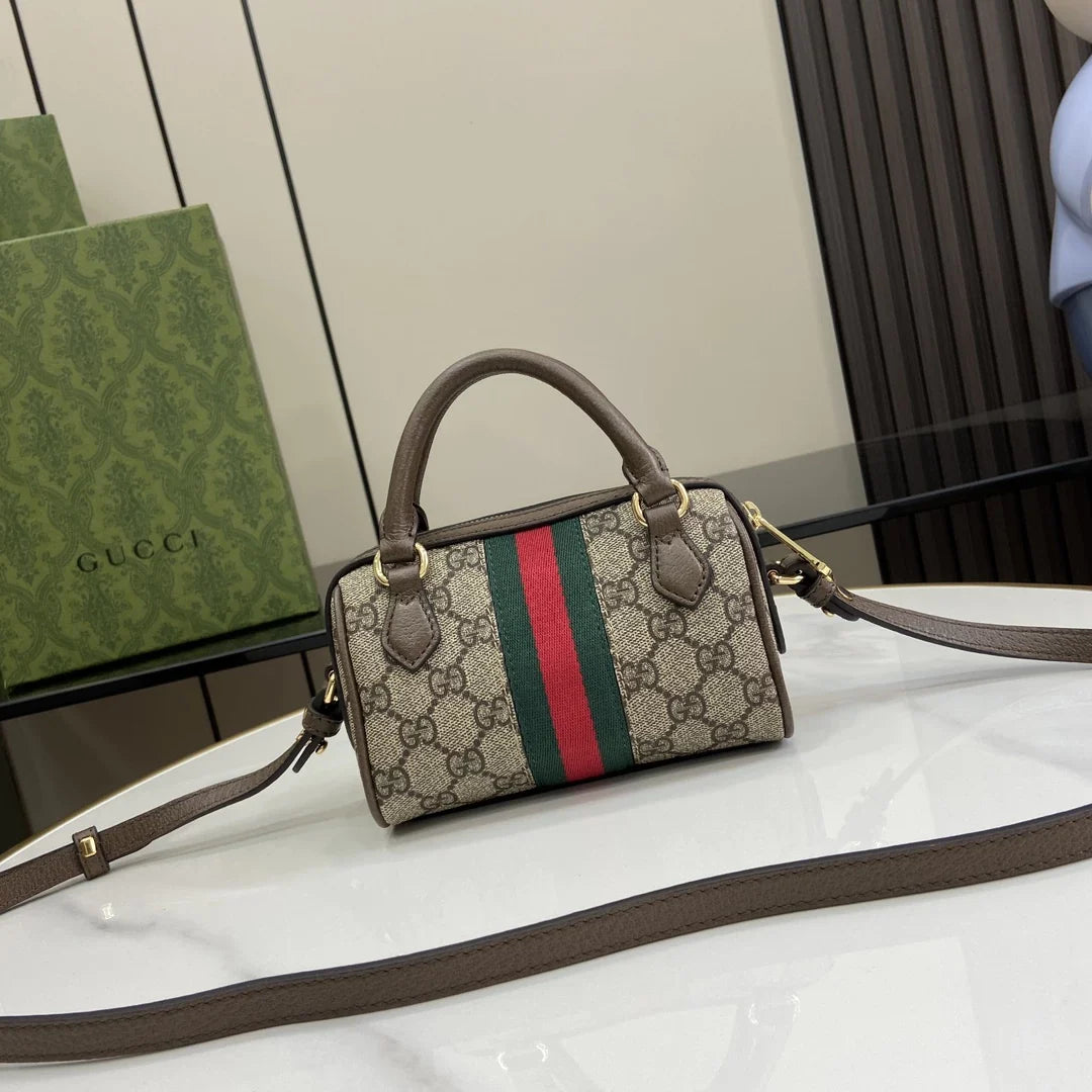 Gucci Ophidia mini boston bag, ‎781490 GG Supreme canvas