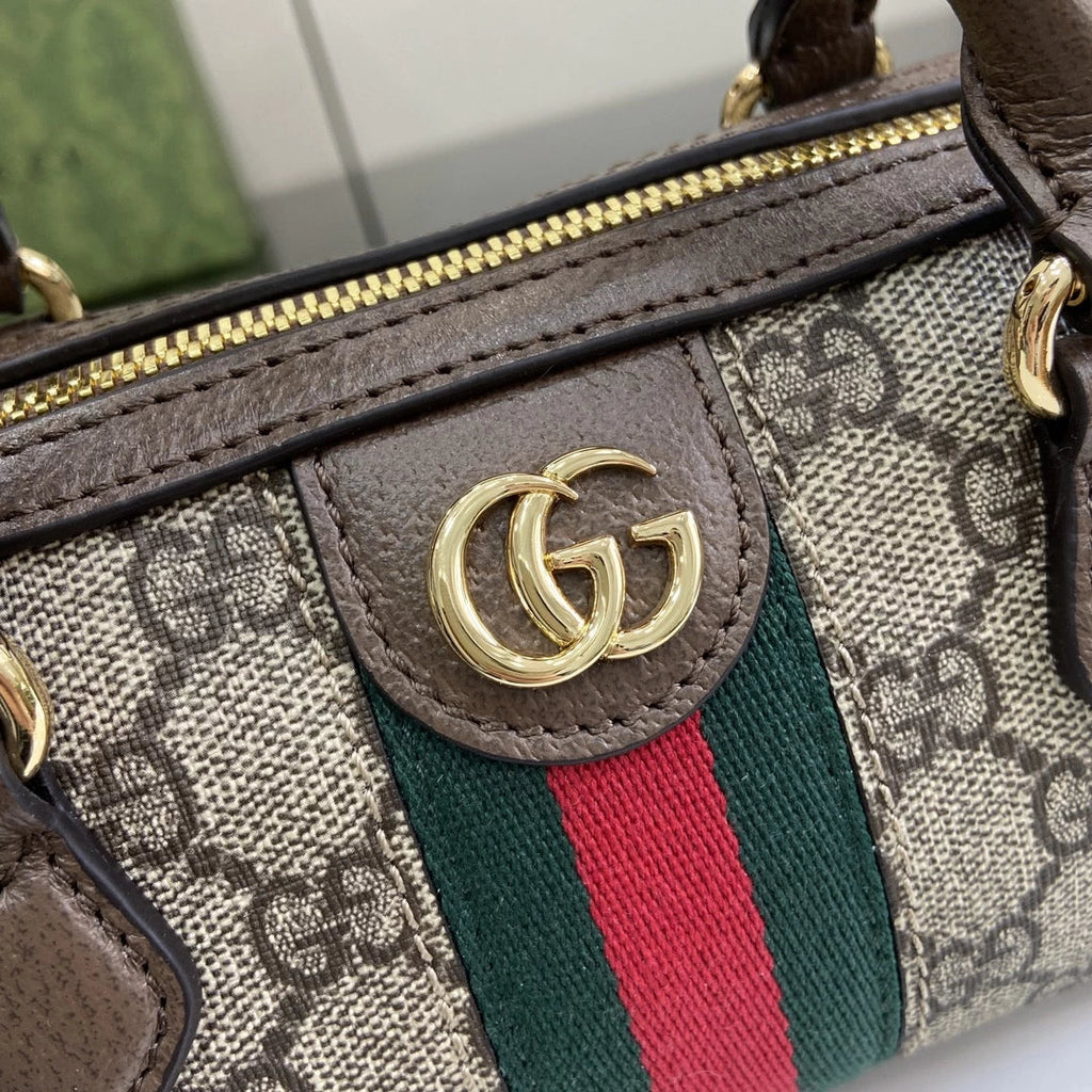 Gucci Ophidia mini boston bag, ‎781490 GG Supreme canvas