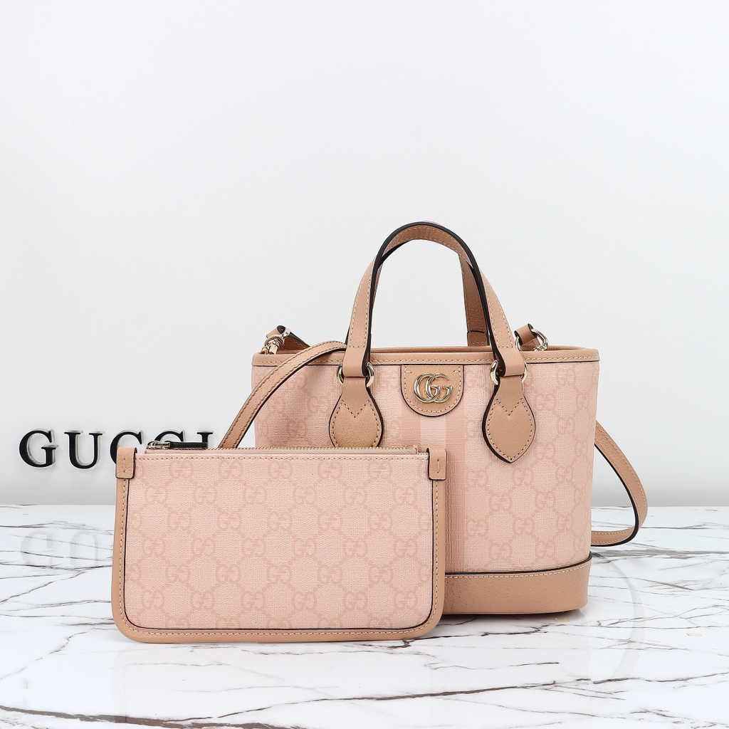 Gucci Ophidia mini tote bag 811716 in dusty pink leather