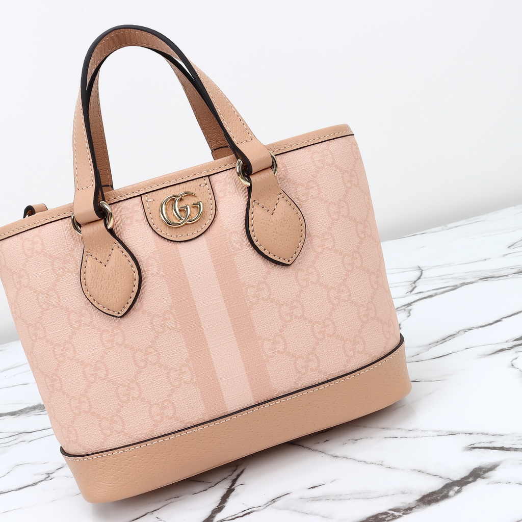 Gucci Ophidia mini tote bag 811716 in dusty pink leather