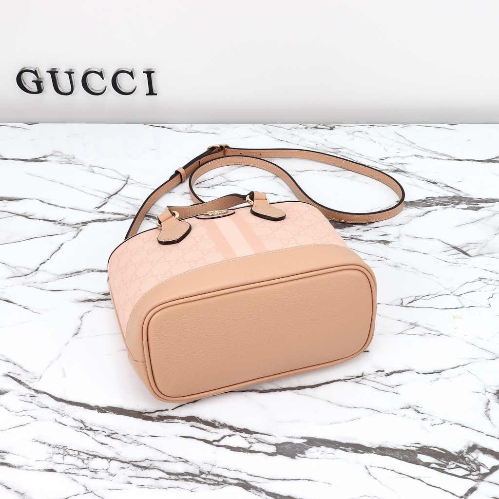 Gucci Ophidia mini tote bag 811716 in dusty pink leather