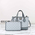 Gucci Ophidia mini tote bag 811716 in dusty blue leather