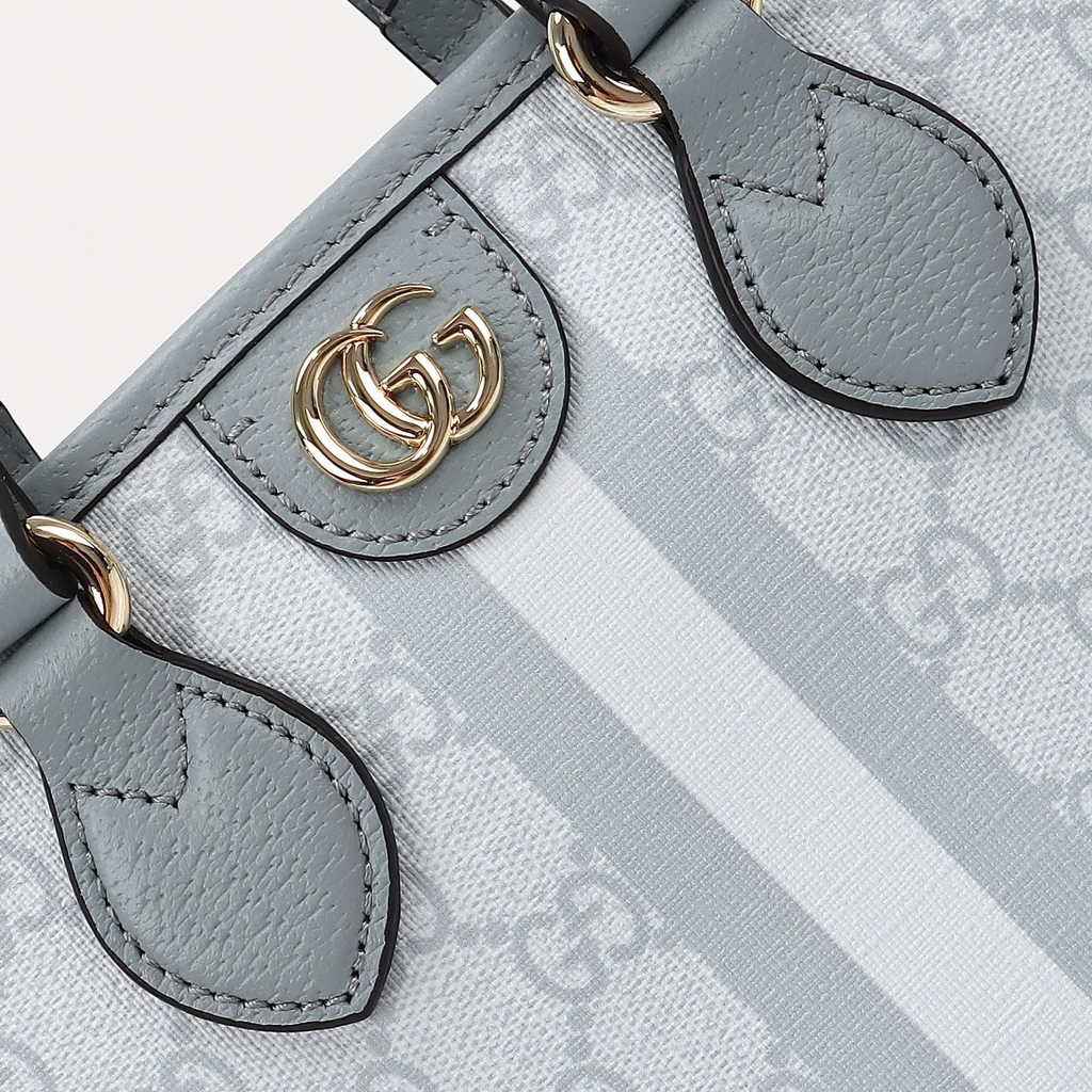 Gucci Ophidia mini tote bag 811716 in dusty blue leather
