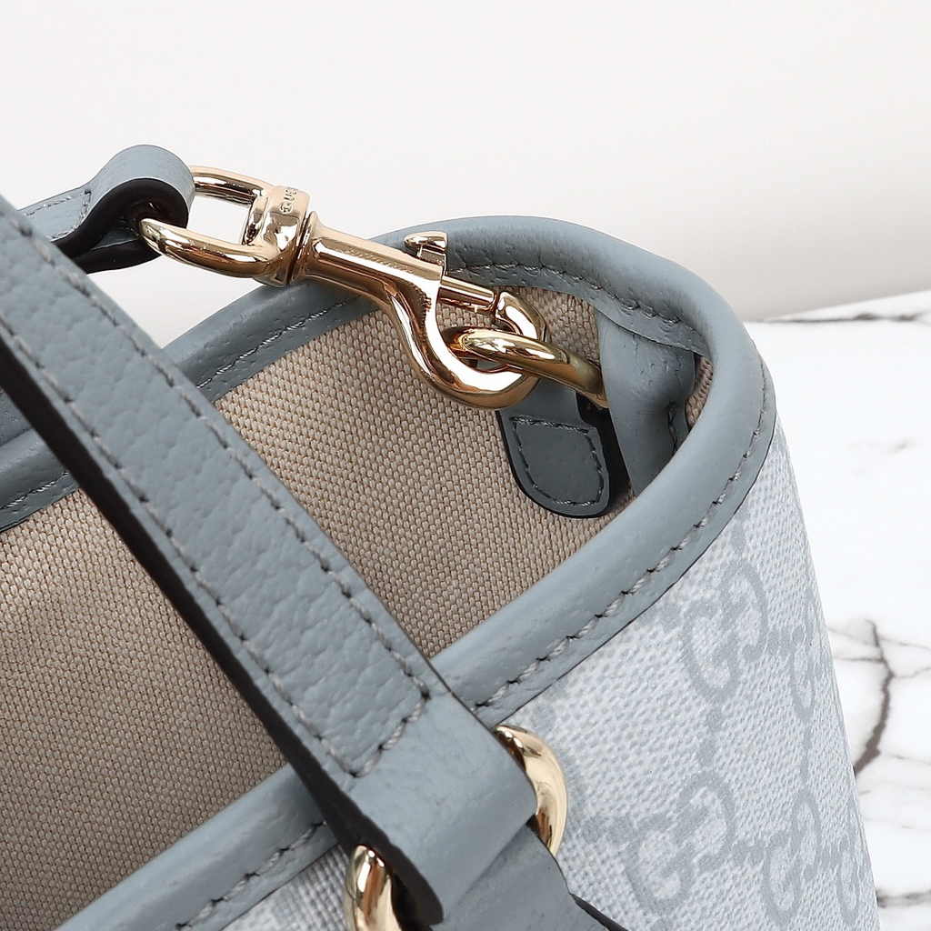 Gucci Ophidia mini tote bag 811716 in dusty blue leather