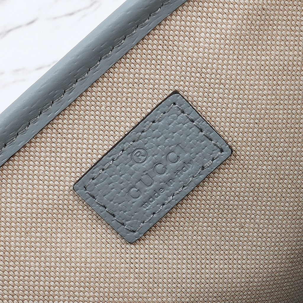 Gucci Ophidia mini tote bag 811716 in dusty blue leather