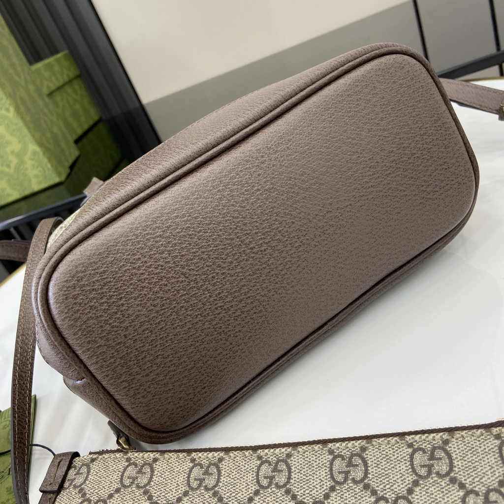 Gucci Ophidia mini tote bag 811716 in brown leather