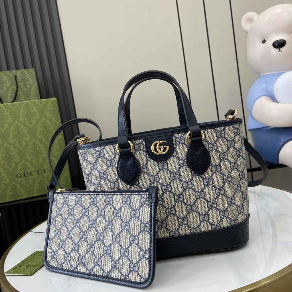 Gucci Ophidia mini tote bag 811716 in blue leather