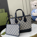 Gucci Ophidia mini tote bag 811716 in blue leather
