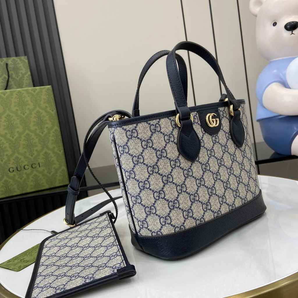 Gucci Ophidia mini tote bag 811716 in blue leather