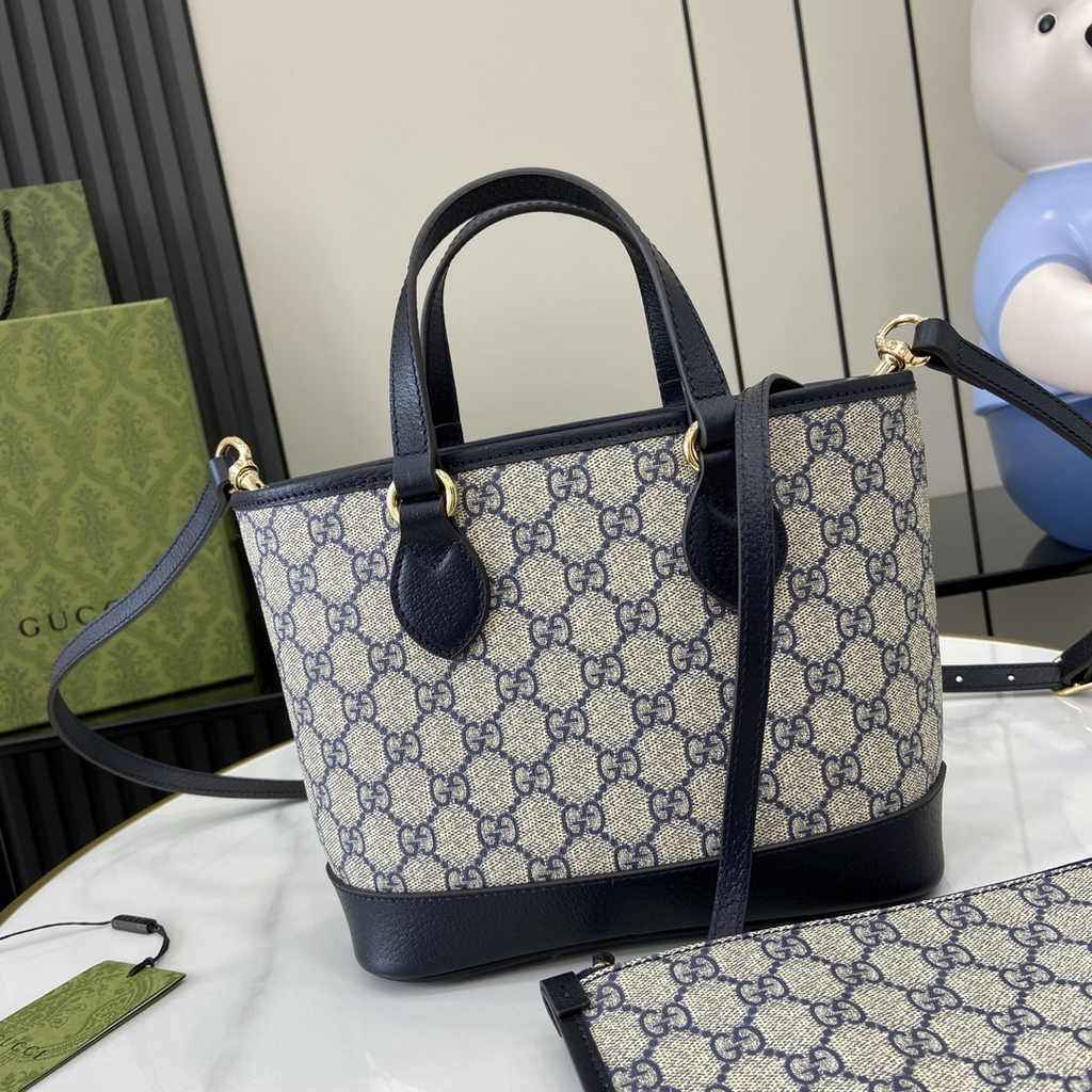 Gucci Ophidia mini tote bag 811716 in blue leather