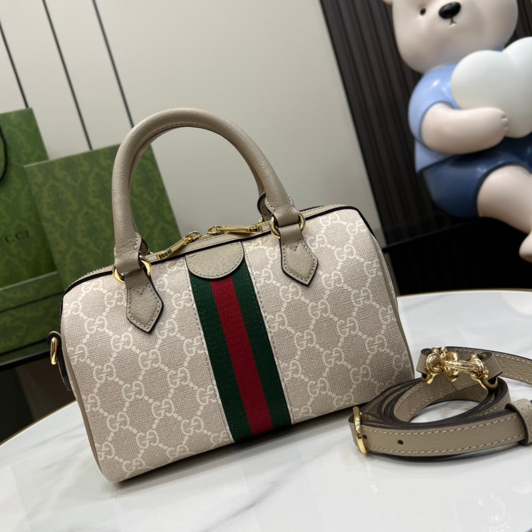 Gucci Ophidia small boston bag, 772053 GG Supreme canvas