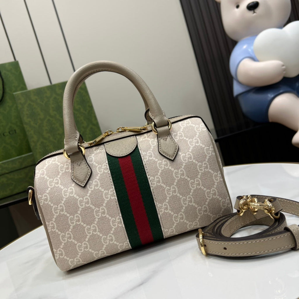 Gucci Ophidia small boston bag, 772053 GG Supreme canvas