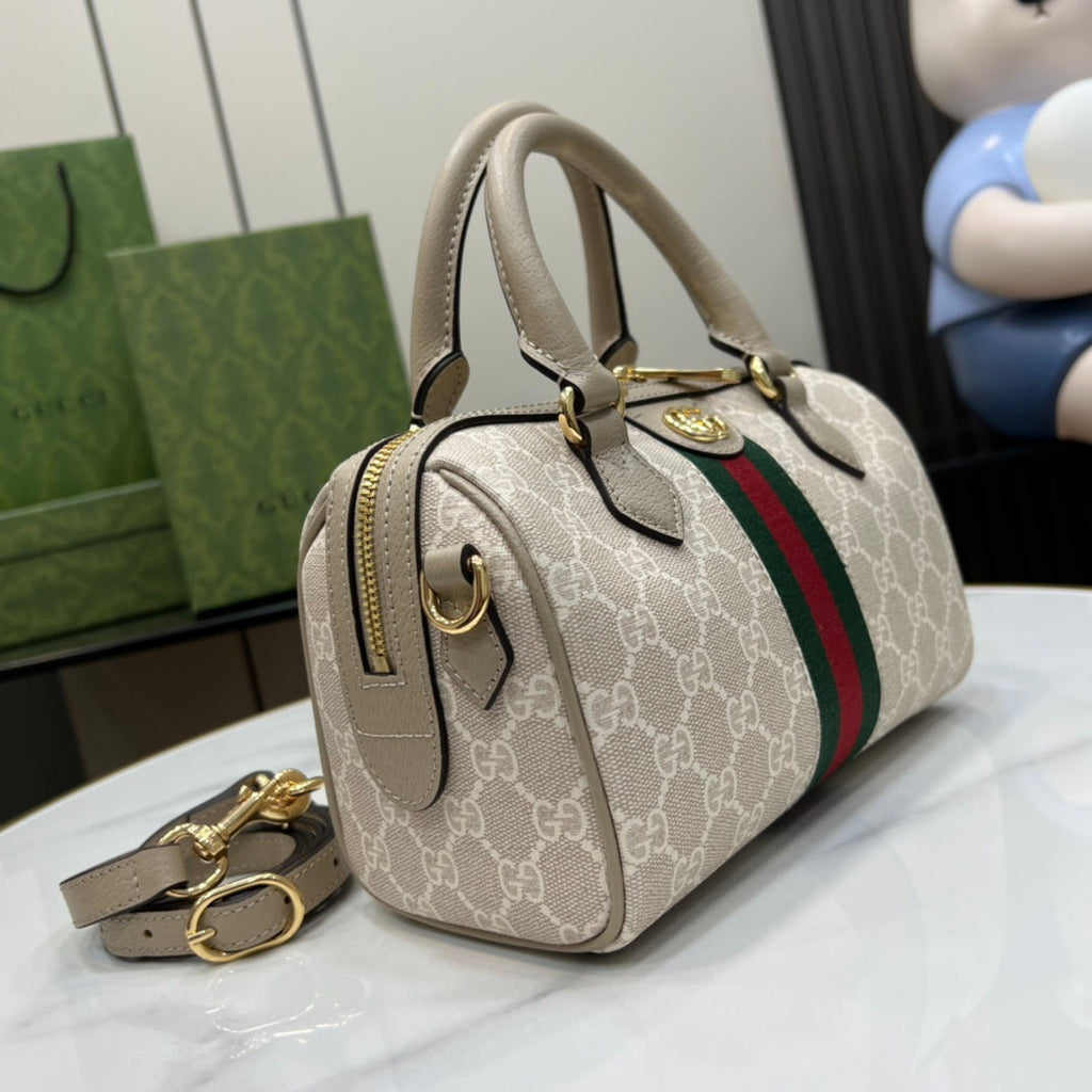 Gucci Ophidia small boston bag, 772053 GG Supreme canvas