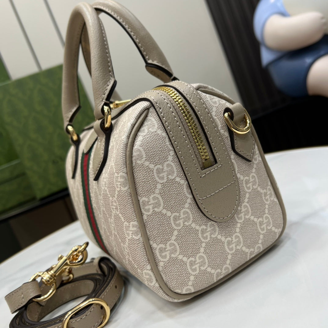Gucci Ophidia small boston bag, 772053 GG Supreme canvas