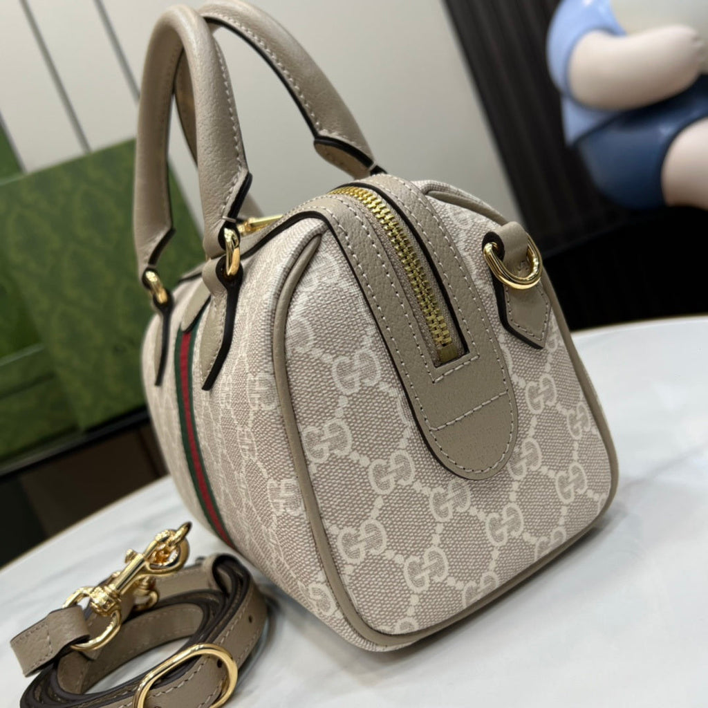 Gucci Ophidia small boston bag, 772053 GG Supreme canvas