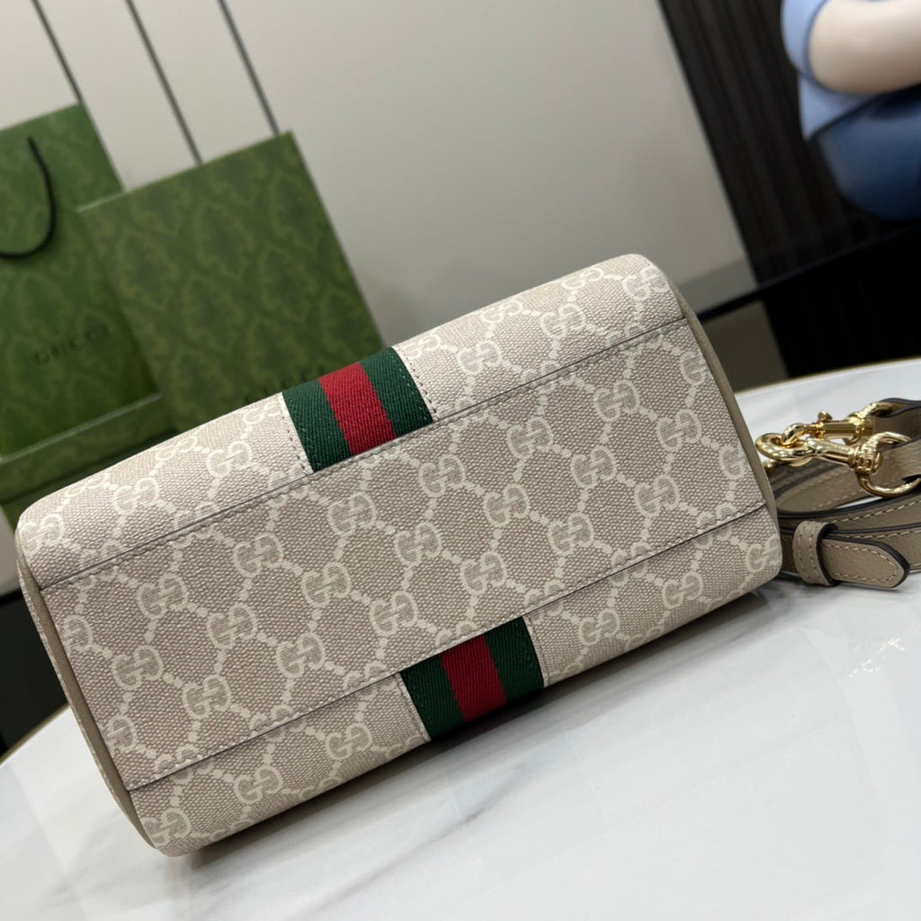 Gucci Ophidia small boston bag, 772053 GG Supreme canvas