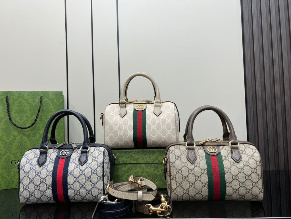 Gucci Ophidia small boston bag, 772053 GG Supreme canvas