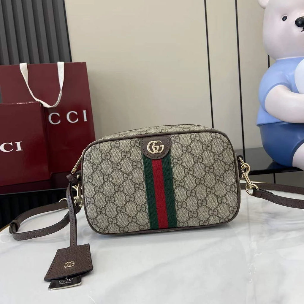 Gucci Ophidia small camera bag, 841310 in beige and brown GG fabric ‎