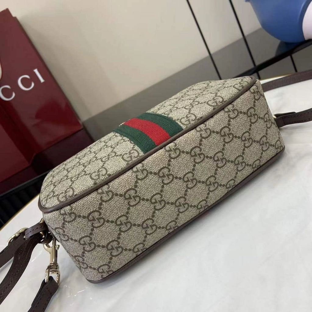 Gucci Ophidia small camera bag, 841310 in beige and brown GG fabric ‎