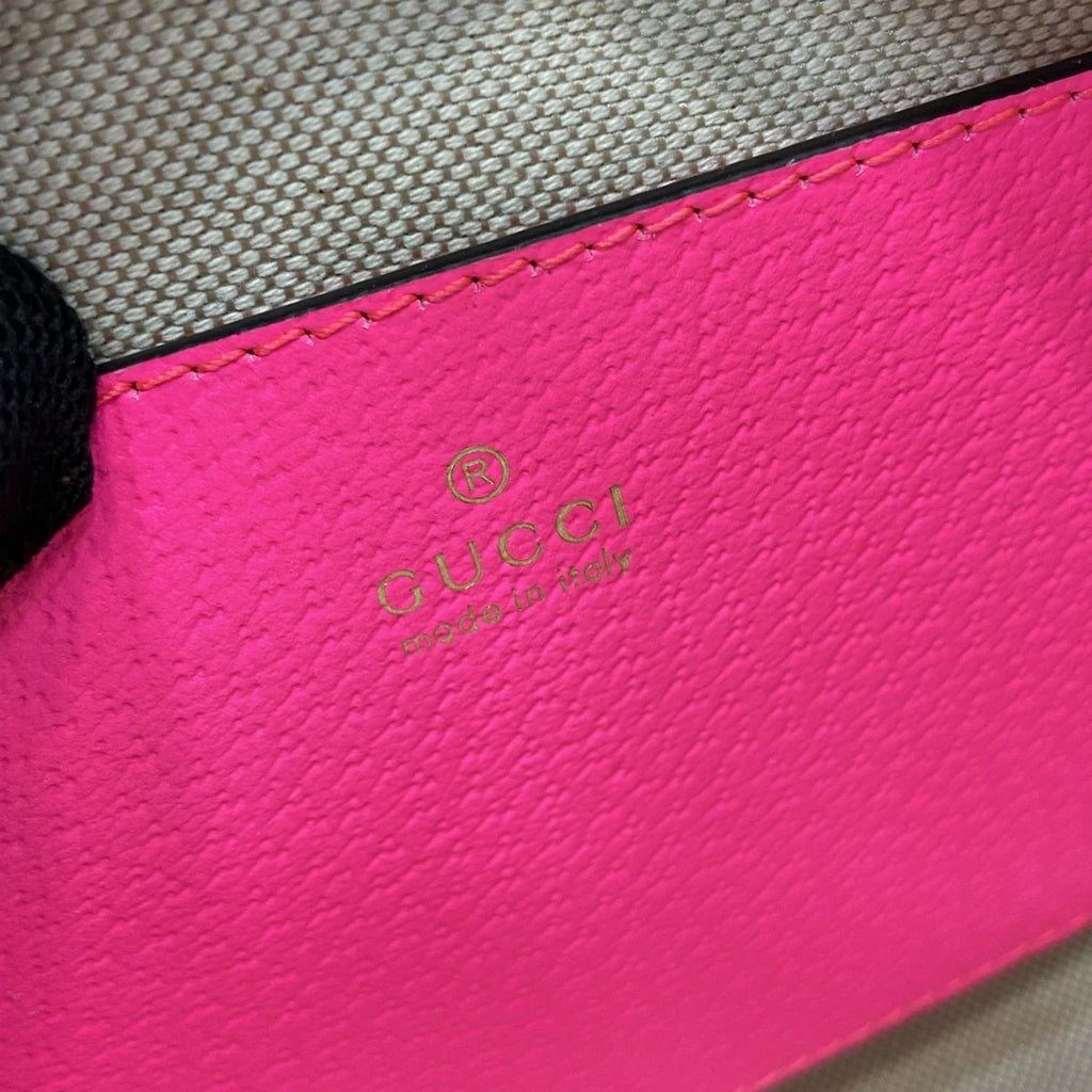 Gucci Ophidia small crossbody bag 752591 in pink leather