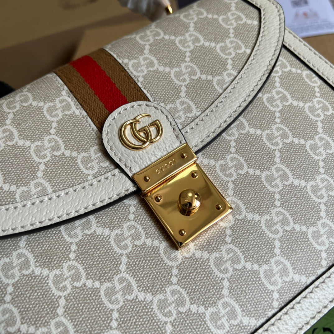Gucci Ophidia small GG top handle bag ‎‎‎‎651055 beige