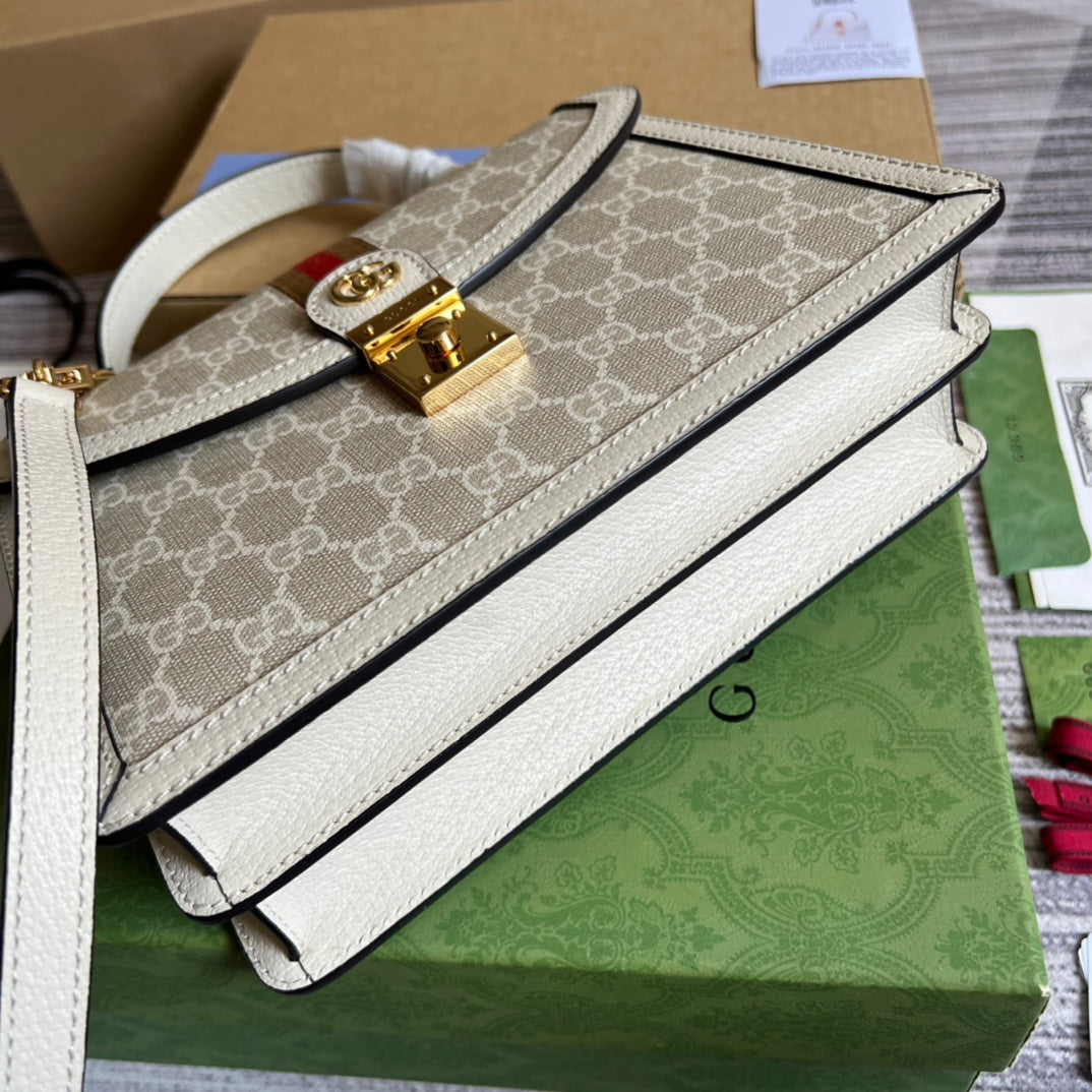 Gucci Ophidia small GG top handle bag ‎‎‎‎651055 beige